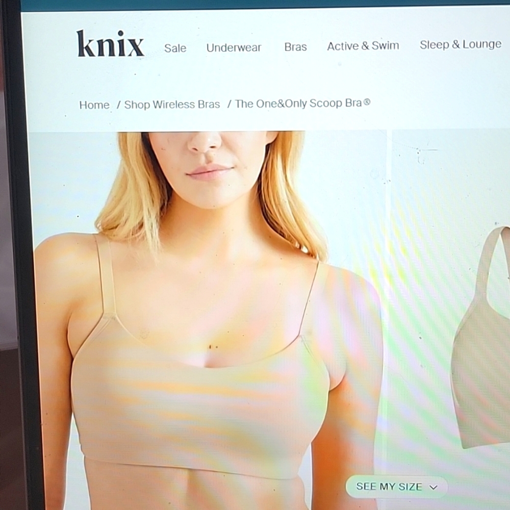 Knix Nude Scoop Bra - NWOT